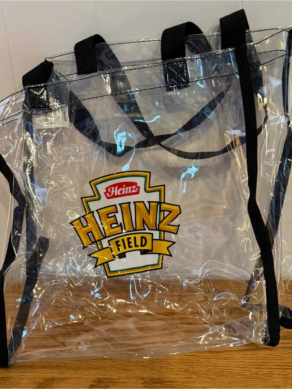 Field Clear Tote Bag for Men - Black Trim